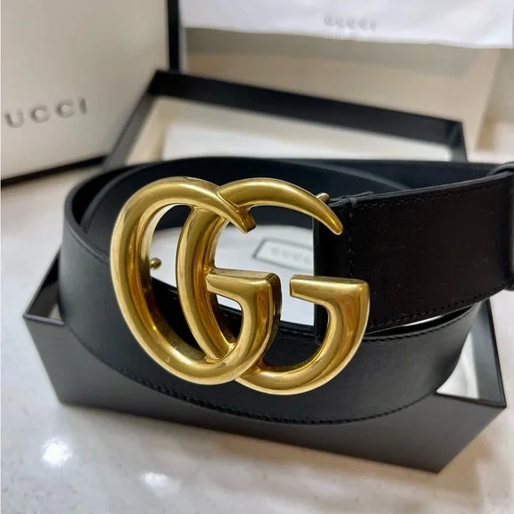 Gucci | Accessories | Gucci 25 Reedition Wide Leather Belt  display picture 2